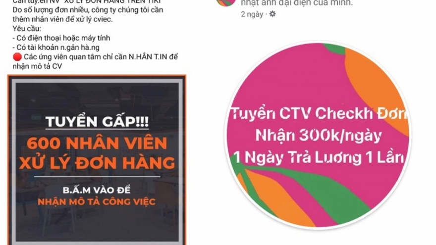 Người thất nghiệp và cạm bẫy “cộng tác viên online”